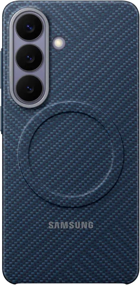 Samsung Carbon Magnet Smartphone Case EF-KS942, Hülle für das Galaxy S26, Handy-Hülle mit Magnetring zur Anbringung von Zubehör, Schutz Case, stoßfest, dünn und griffig, Blue Violet
