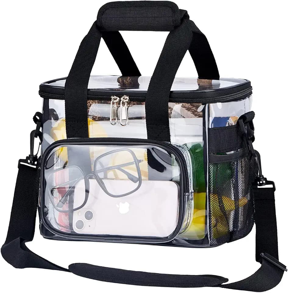 Clear Lunch Bag for Work Prison Correctional Officers Stadium Approved