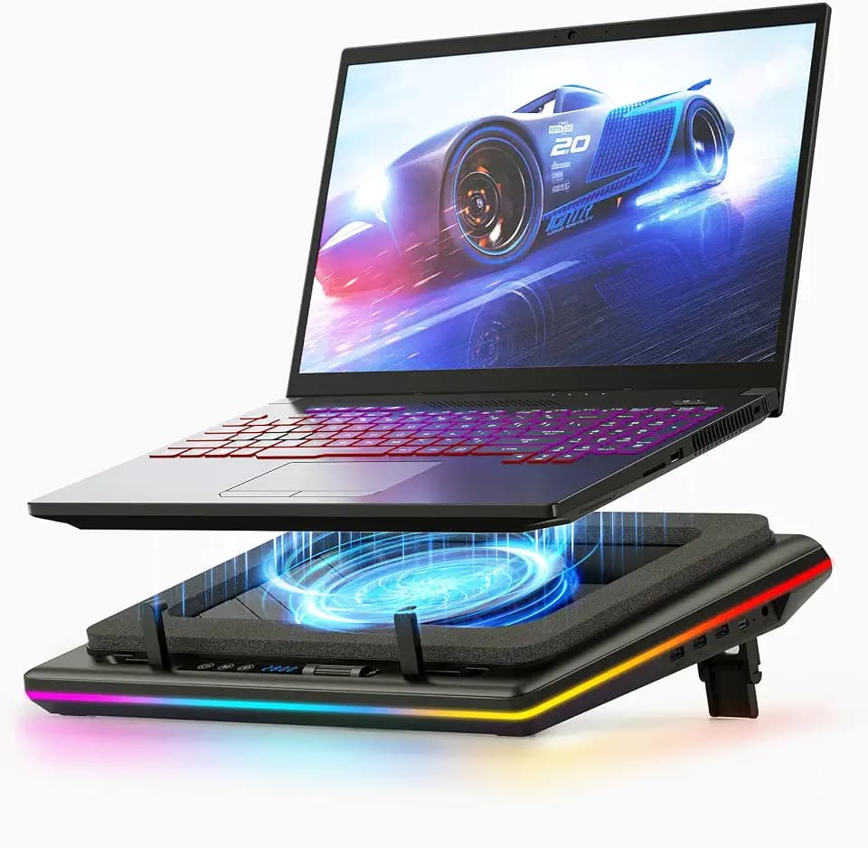 llano V12 Gaming Laptop Kühler RGB Kühlpad Laptop Cooling Pad