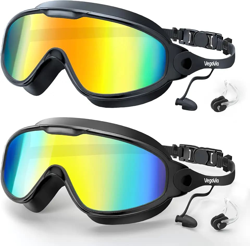 VegoVia Adult Swim Goggles 2 Pack Anti-Fog