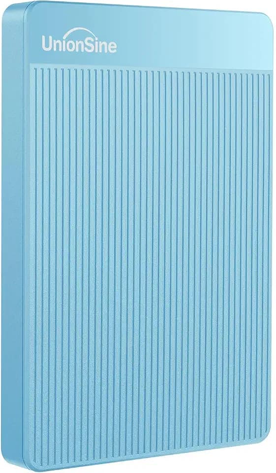 UnionSine Externe Festplatte 500GB ultradünn tragbar 2,5 Zoll USB 3.0, SATA