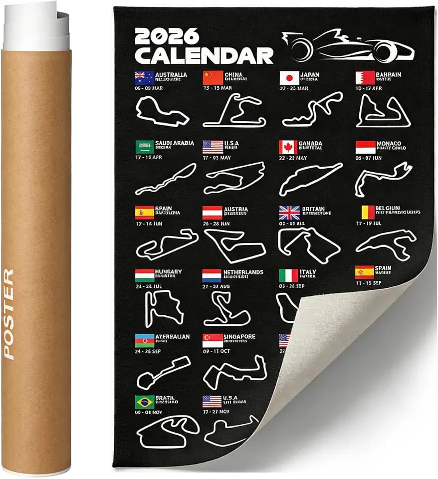 F1 Poster Wall Art Picture for Youth Room Office (23.6x15.7inch)