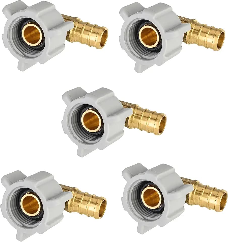 (Pack of 5) EFIELD 1/2" Pex x 1/2" Female NPT Swivel Elbow(PEX1807207-5)