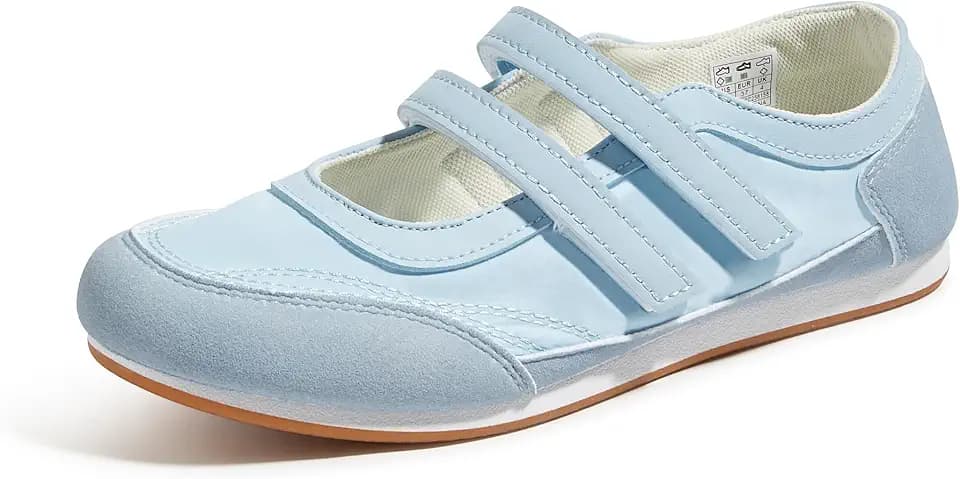 Women's Canvas Mary Jane Shoes Adjustable Hook and Loop Daily