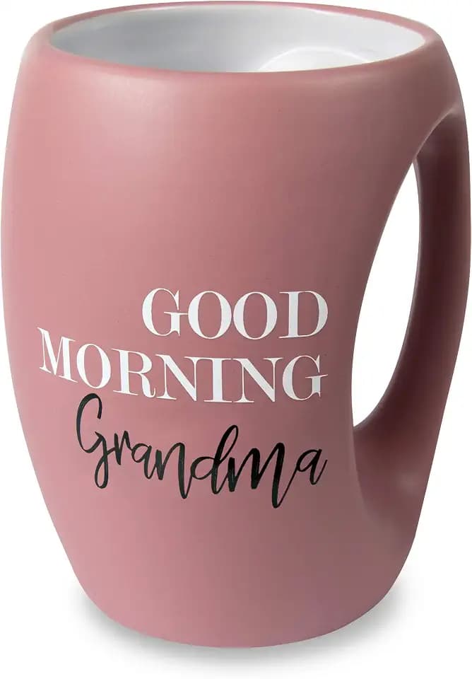 Pavilion - Good Morning Grandma - Pink Huggable Hand Warming 16 oz Mug