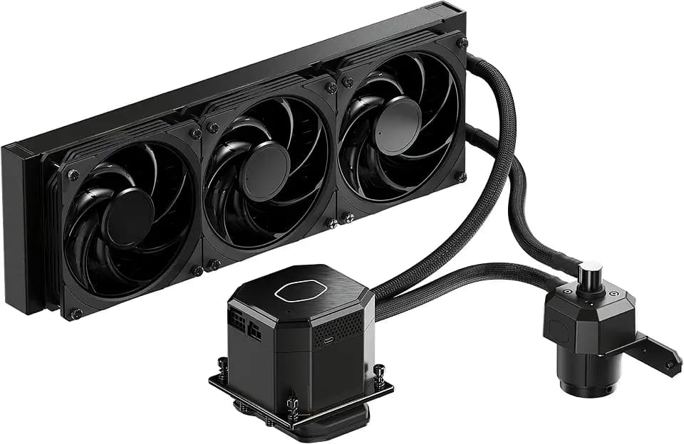 Cooler Master MasterLiquid ML360 SUB-ZERO CPU-Flüssigkeitskühler - TEC AIO-Wasserkühlsystem mit Intel® Cryo Cooling Technology (LGA 1200) Wasserblock, verbesserte Pumpe, 360-mm-Kühler