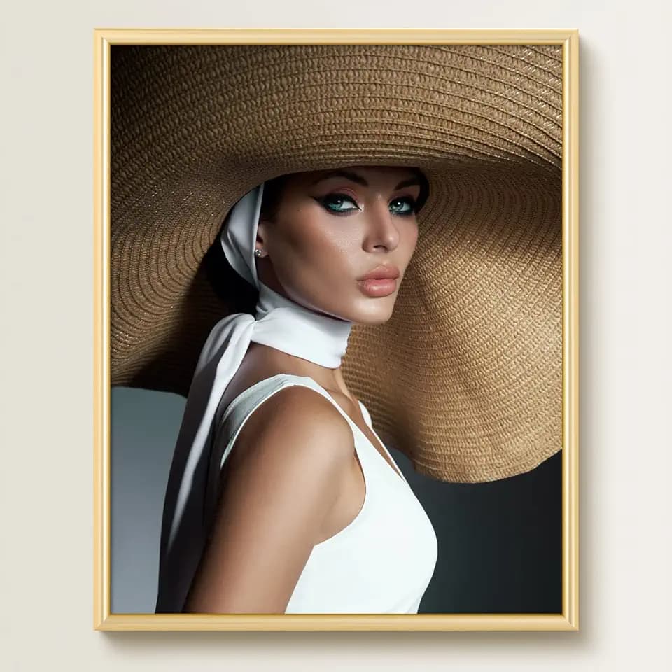 Modern Gold 22x28 Frame - Single Frame, 22 x 28 Poster Frame for Artwork, Puzzles, Photos and Movie Posters Picture Frames, Perfect Christmas Frame