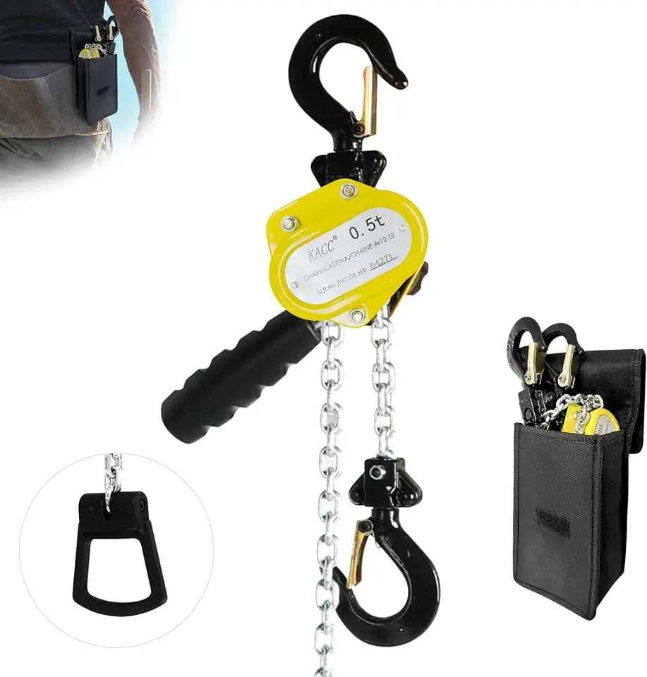 1100LBS Manual Lever Chain Hoist Mini Puller 1/2 Ton Capacity