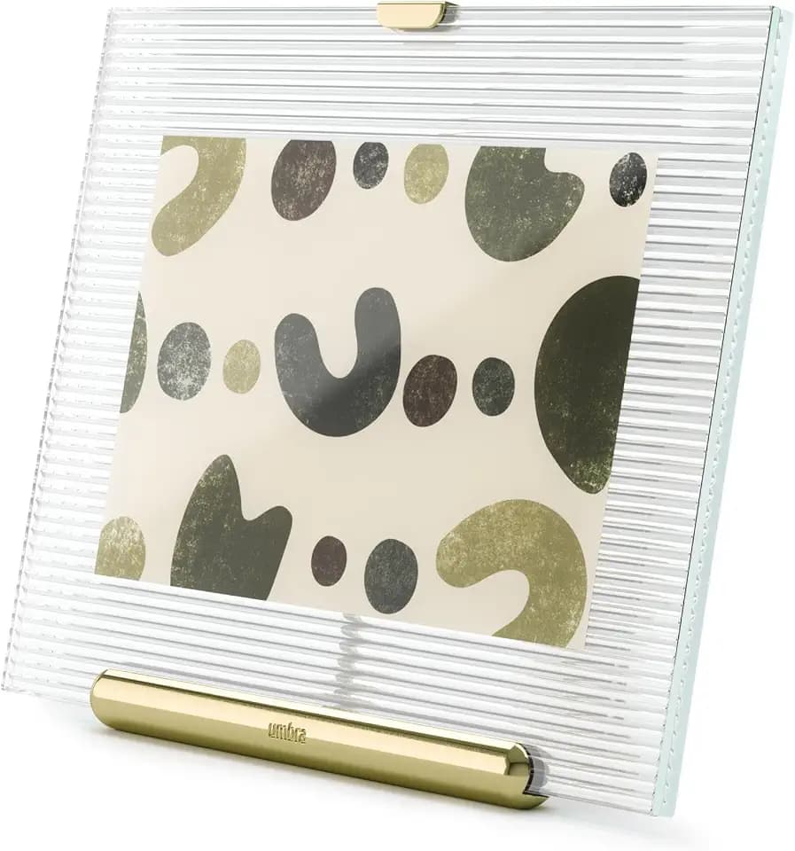 Umbra Flute 4x6 Inch Picture Frame, Brass