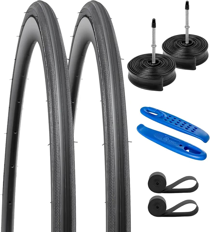 2-PCS 700C Road Bike Tires 700x23C/23-622 Compatible with 700x21C 700x22C 700x23C 700x24C 700x25C Bike Bicycle Tires(Y-914)