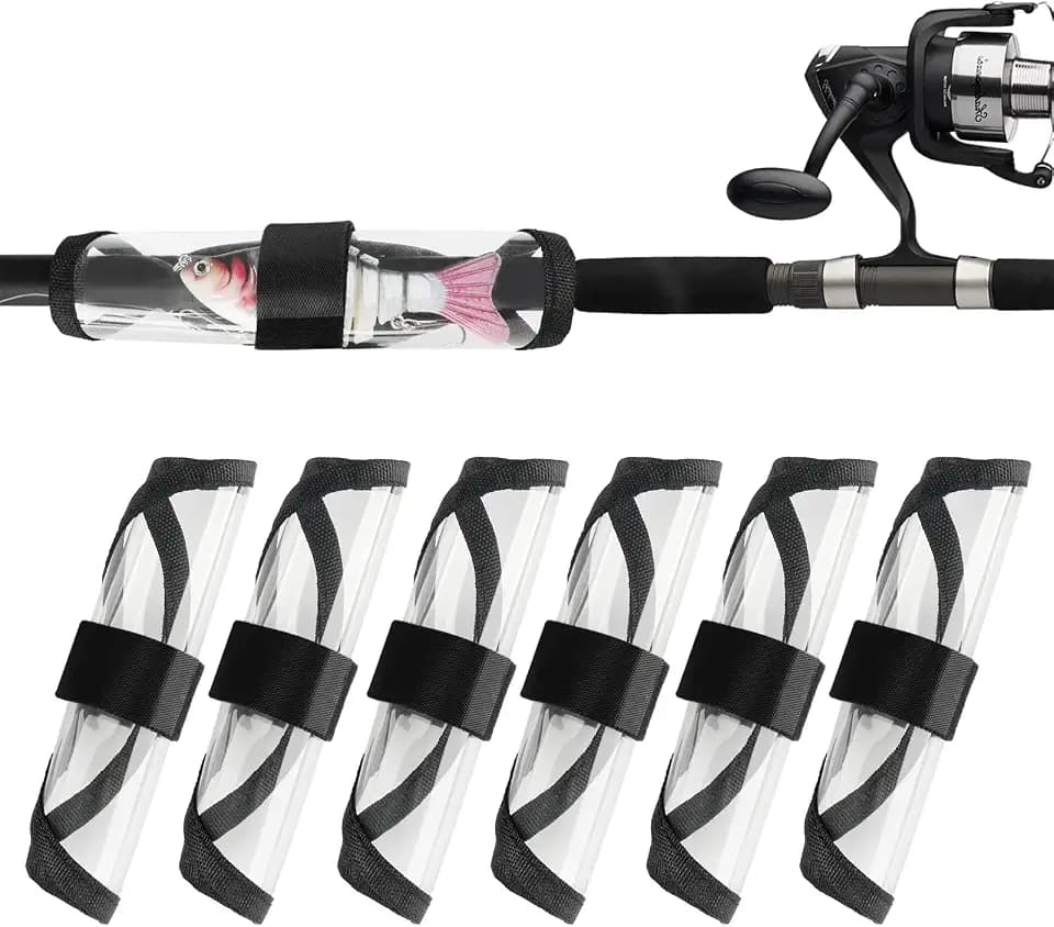 6 Pack Fishing Lure Covers, Fishing Lure Covers for Rod, 6 Inch, PVC