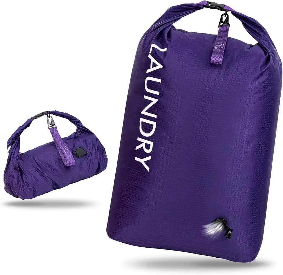 Travel Laundry Bag, Vacuum Compression Dirty Clothes Travel Bag