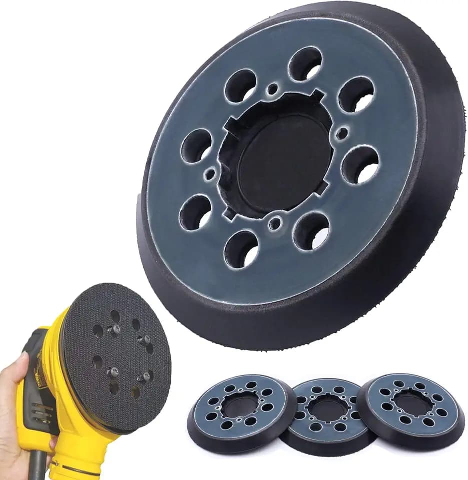 5 Inch 8 Hole Hook and Loop Orbital Sander Pad Replacement for DeWalt, 4PCS