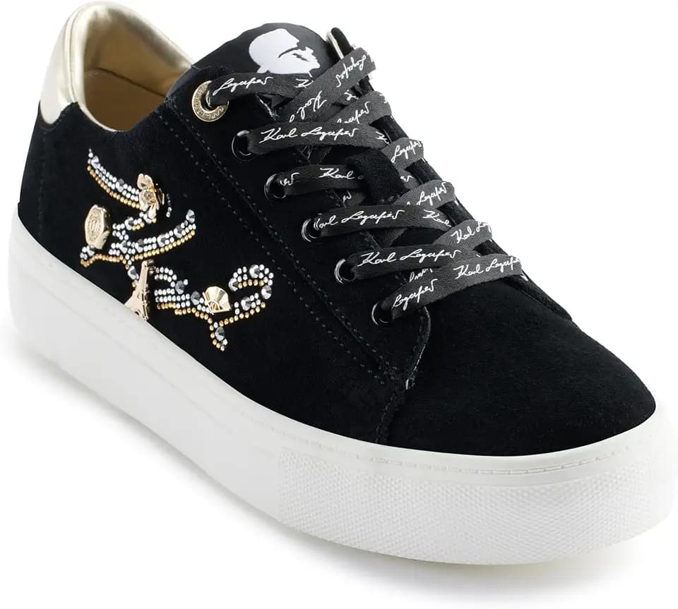 Karl Lagerfeld Women's Cate Sayings Everyday Lace Up Sneaker