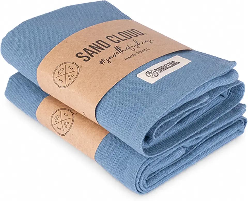 Sand Cloud 2-Ply Turkish Hand Bath Towels for Bathroom - 2 Pack