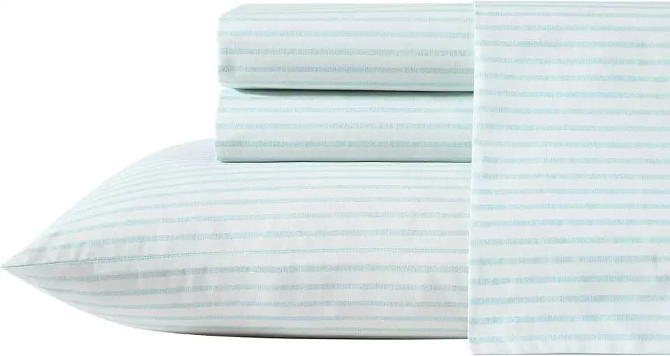 Tommy Bahama - Cotton Queen Size Sheet Set with Fitted Sheet & Pillowcases