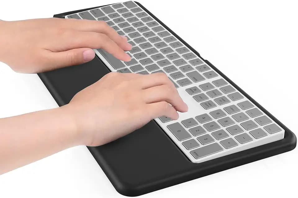 MEKASS Keyboard Wrist Rest Relieves Wrist Pain for Office and Typing, Compatible with Numeric Keypad