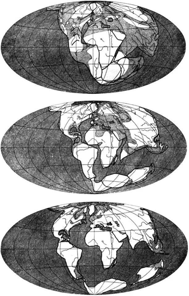 Map Pangaea Nillustration Depicting Alfred WegenerS Theory Of The Supercontinent Pangaea And How It Split To Form The Present-Day Continents From The 4Th Edition Of His Origin Of Continents And Oceans