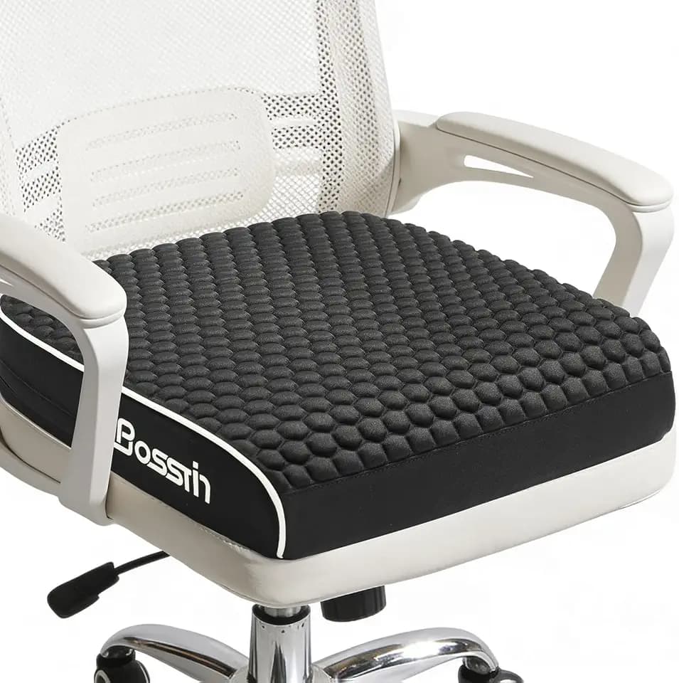BOSSTIN Extra Large Office Chair Cushion with Message Dots (19"x17"x3")