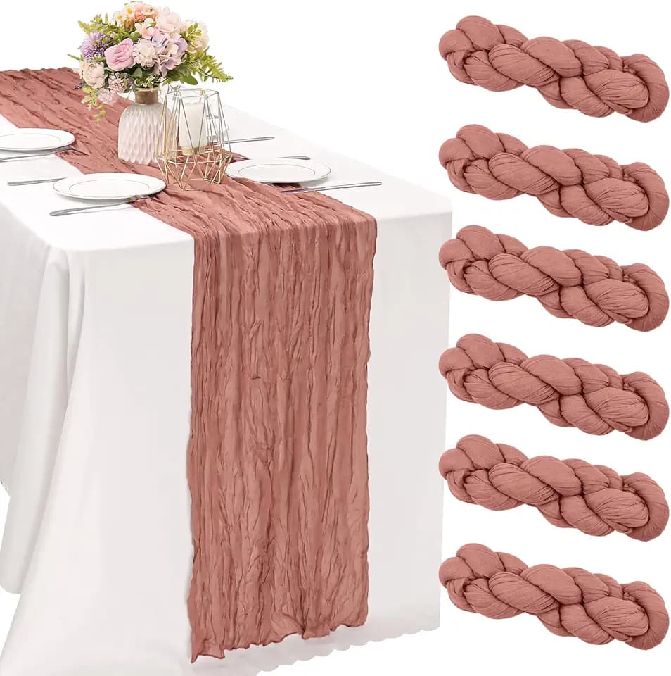 10FT Cheesecloth Table Runner Boho Party Home Decorations