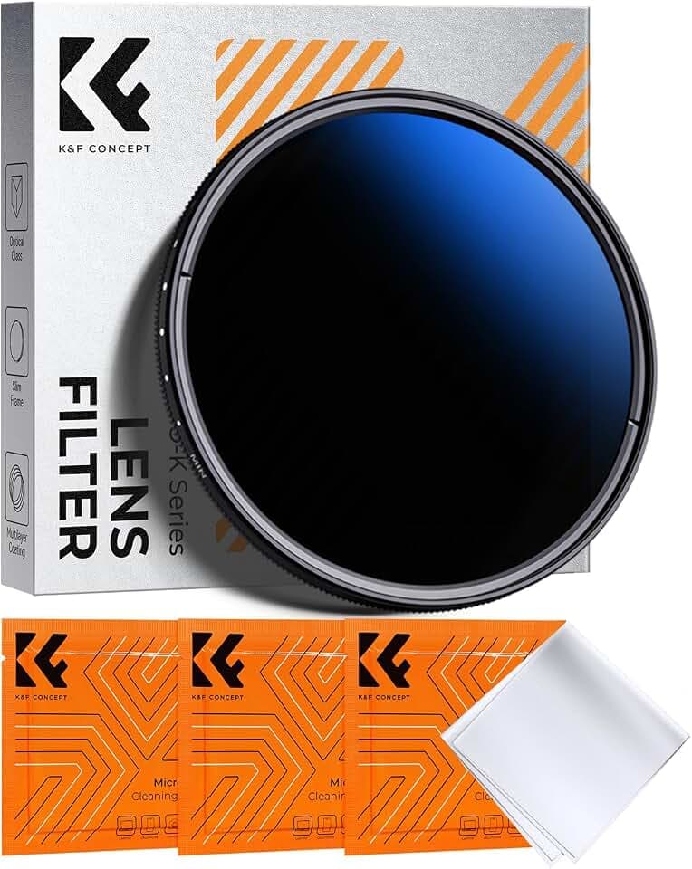 K&F CONCEPT 82mm ND Filter Variabler Graufilter ND2-ND400 (1-9 Blenden)