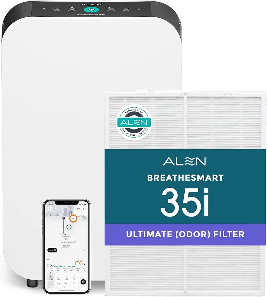 Alen 35i HEPA Air Purifier, Ultimate Filter, Covers 1,400 Sq Ft