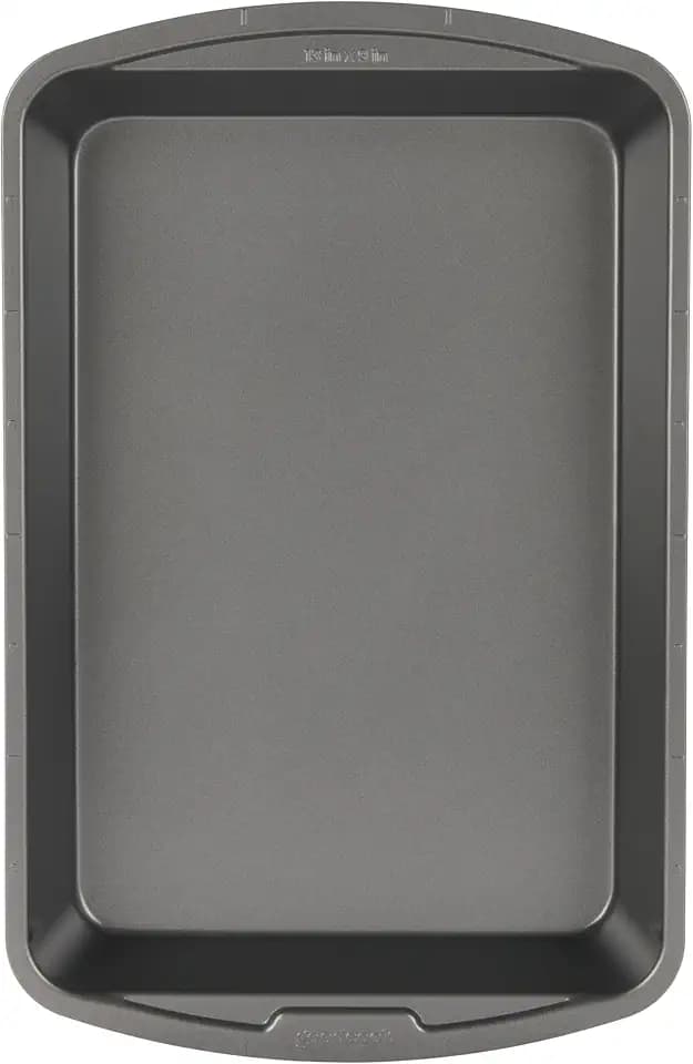 Good Cook Everyday Bake & Roast Pan with Scratch-Resistant Metal-Utensil Safe Nonstick, 13 x 9-Inch, Gray