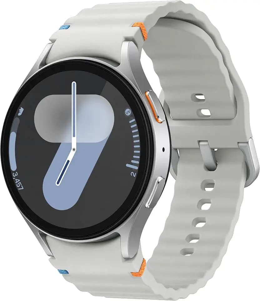 Samsung Galaxy Watch7 Smartwatch, Fitness-Uhr, Fitness Tracker und Aktivitätstracker, 44 mm, LTE, Silver, Inkl. 36 Monate Herstellergarantie