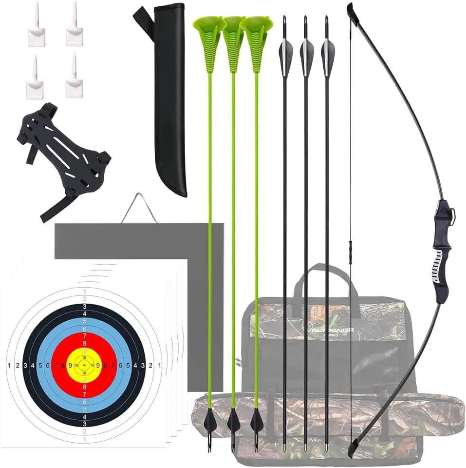 45" Bow and Arrow Set for Teens Youth Beginners Bow kit for Backyard Sport with 6 Arrows, Target & Quiver Indoor and Outdoor for Children and Teenagers