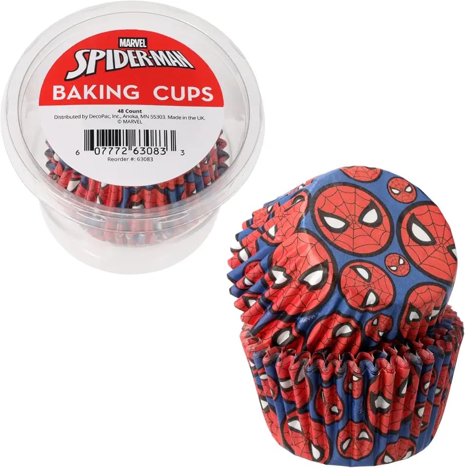 MARVEL's Spider-Man™ Baking Cups | 48 Pack Cupcake Liners