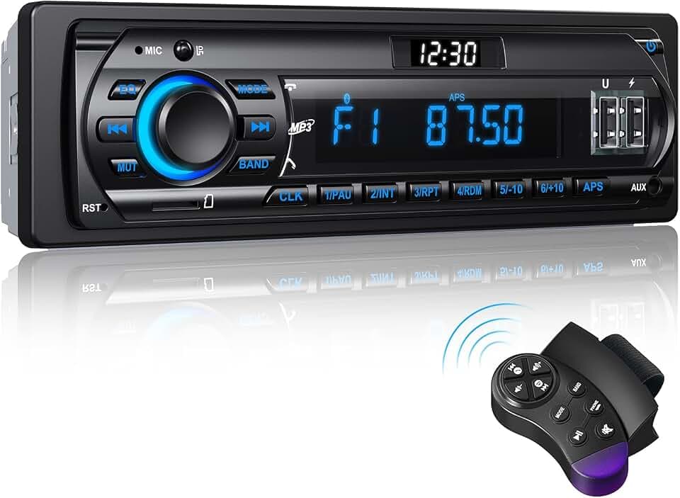 RDS Autoradio Bluetooth für 9-24V, FM/AM 1Din Autoradio