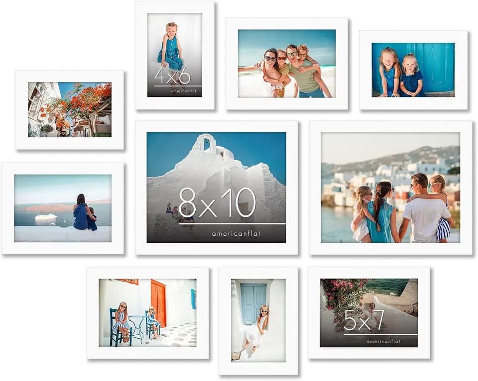 Americanflat Gallery Wall Frame Set of 10 - White
