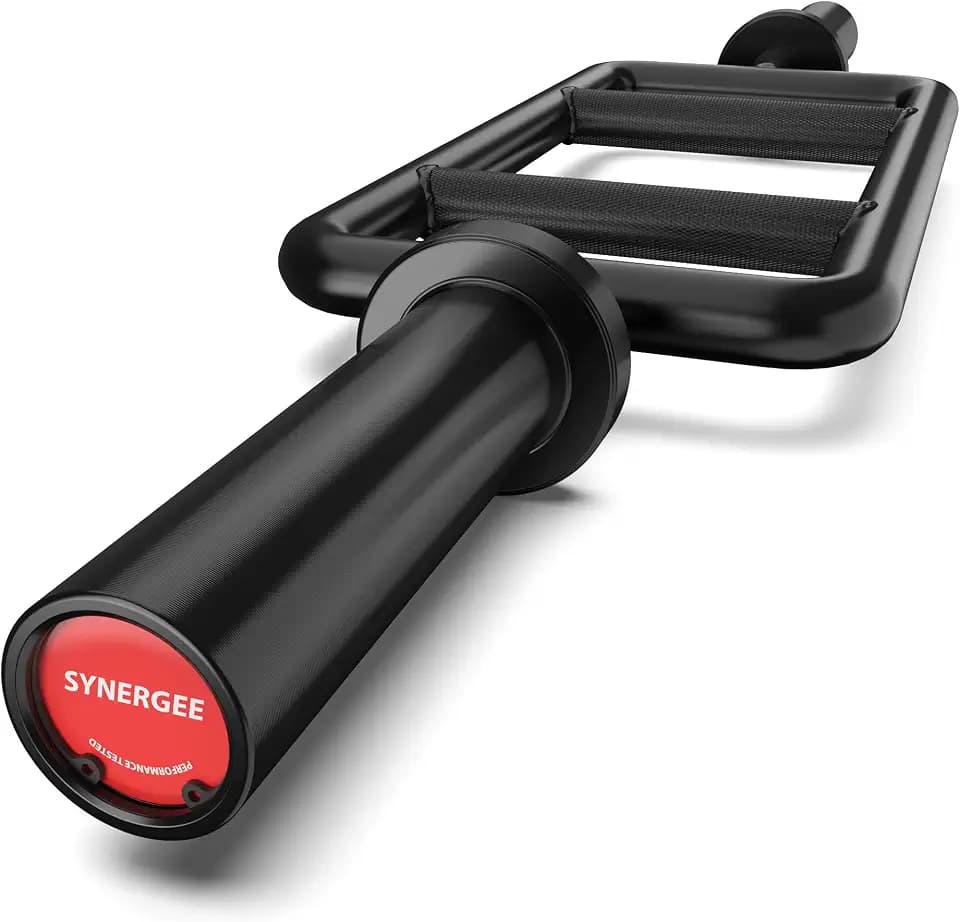 Synergee Tricep Bar – 25 lb Red Black Chrome Options