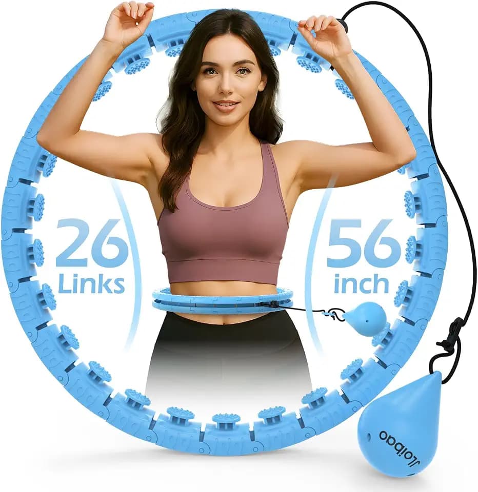 JLoibao Infinity Fitness Hoop, Weighted Hula Circle for Adults Weight Loss