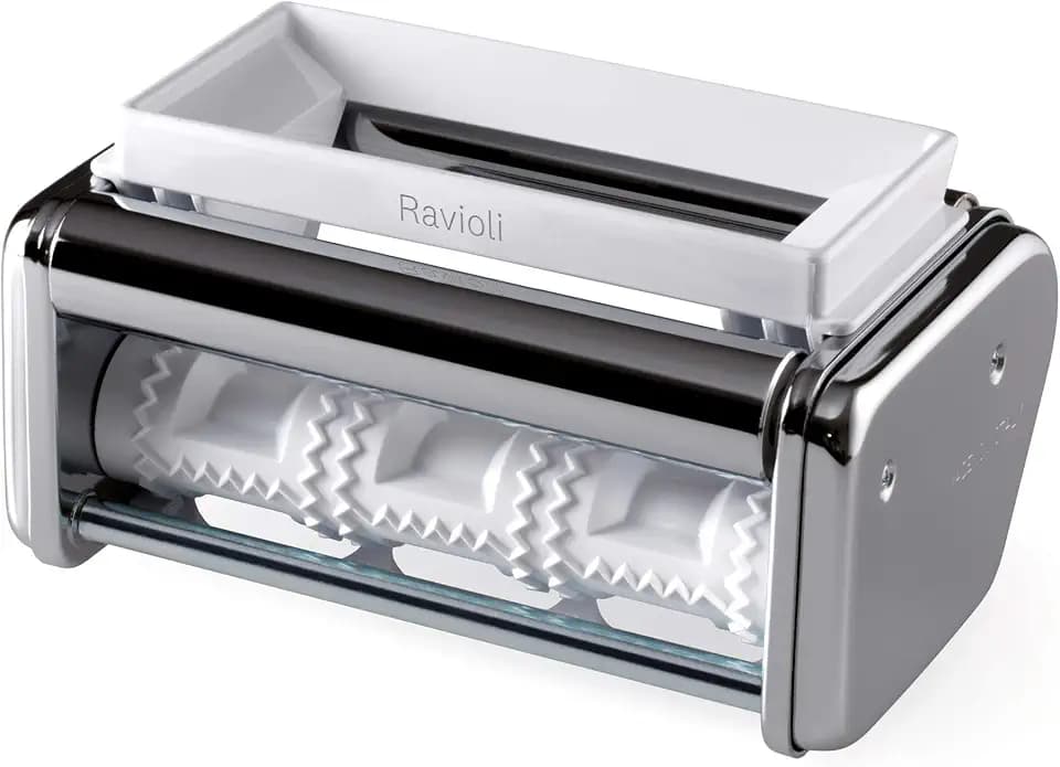 Marcato Ravioli 150 Attachment for Atlas 150 Pasta Machine – Ravioli Maker Accessory for Homemade Filled Pasta, Aluminum Rollers, Easy Install, Made in Italy