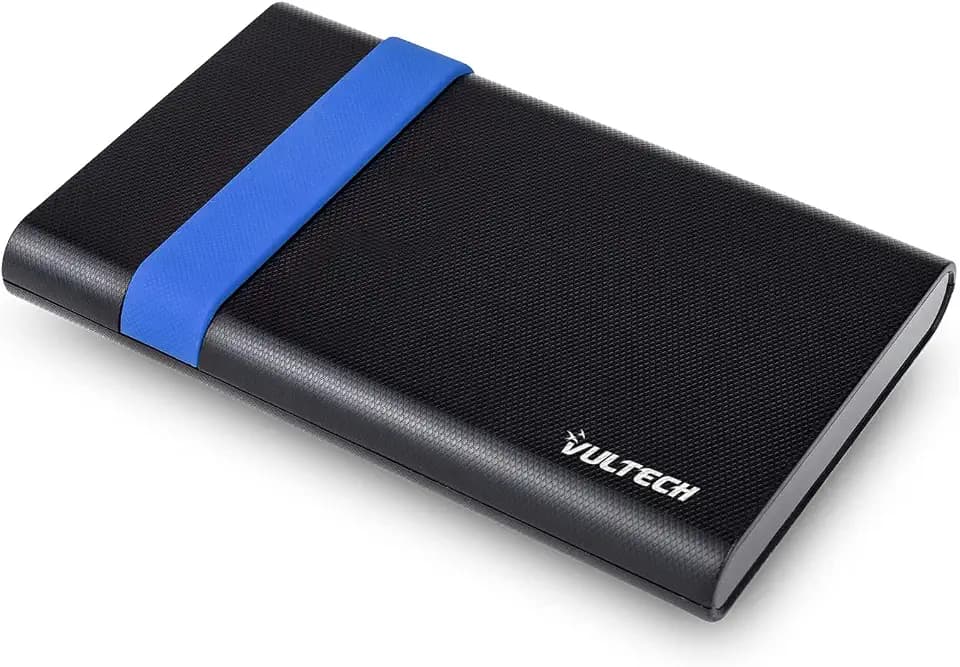 VulTech GS-15U3 Festplattengehäuse 2,5" SATA III bis zu 9,5mm 8TB USB 3.0 6Gbps UASP inkl. Kabel kompatibel mit WD Toshiba Seagate PS5 Xbox PC Mac