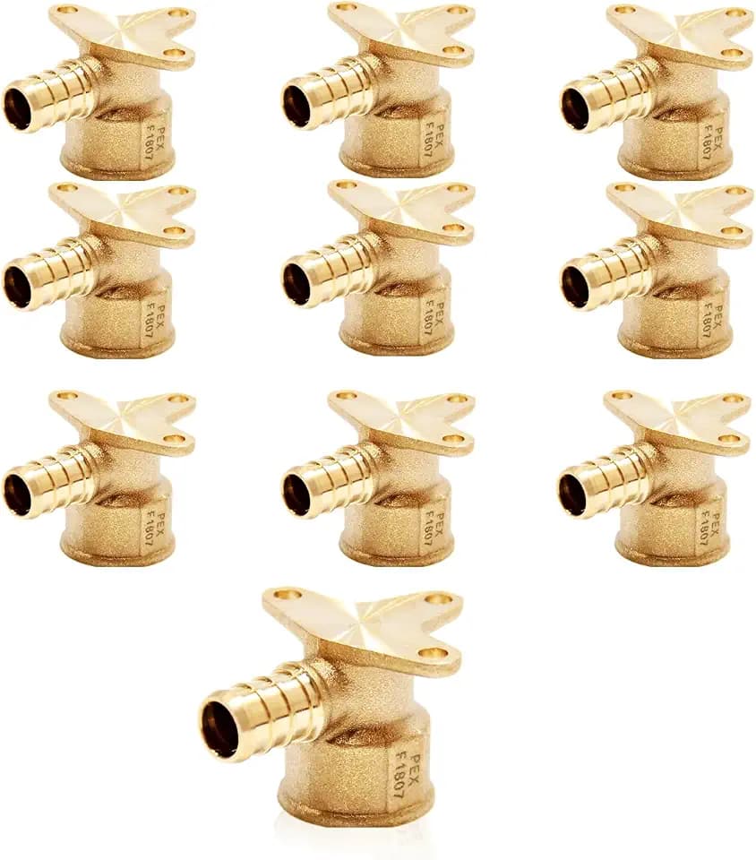 10Pack Seelink PEX Fittings, 1/2" PEX x 1/2" Female NPT Drop Ear Elbow