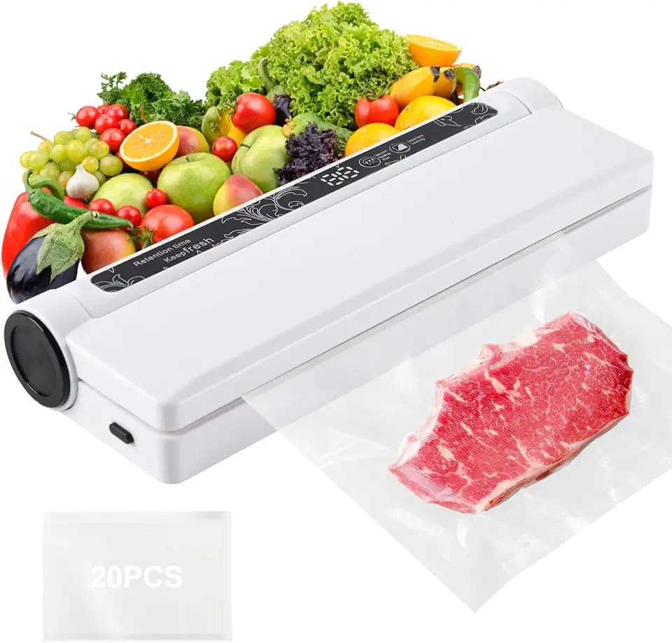 Vacuum Sealer Machine, 75KPA Strong Suction for Home Kitchen Use