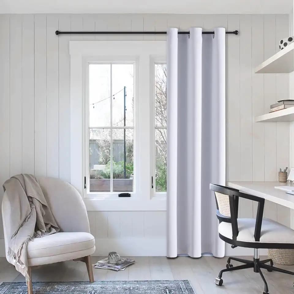 ChrisDowa Blackout Curtains Door Curtain 84 Inch Curtains Closet Drapes