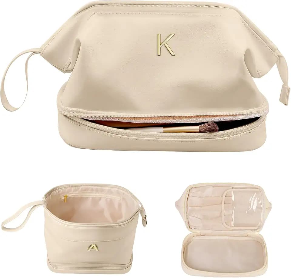 Appreciation Gifts-Large Makeup Bags, Double Layer Cosmetic Bag
