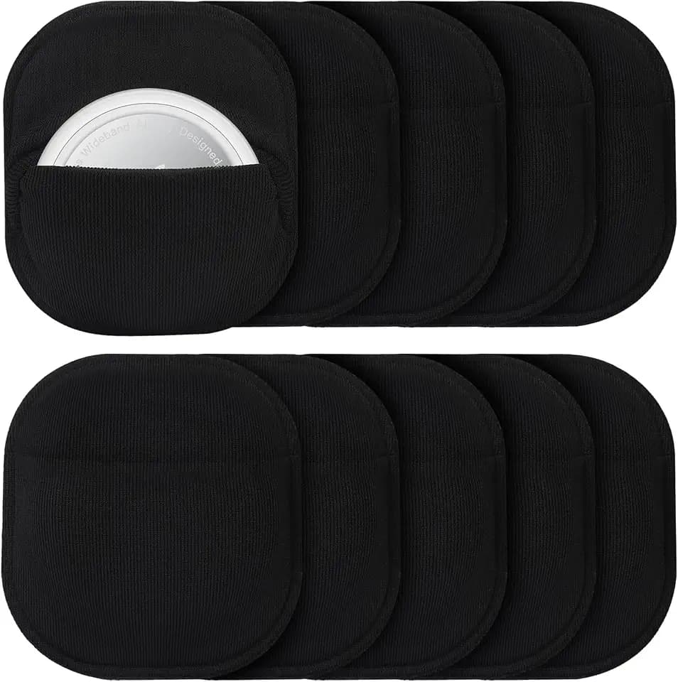 for AirTag Sticky Holder Pouch, 10 Pack Adhesive Sleeve for AirTag