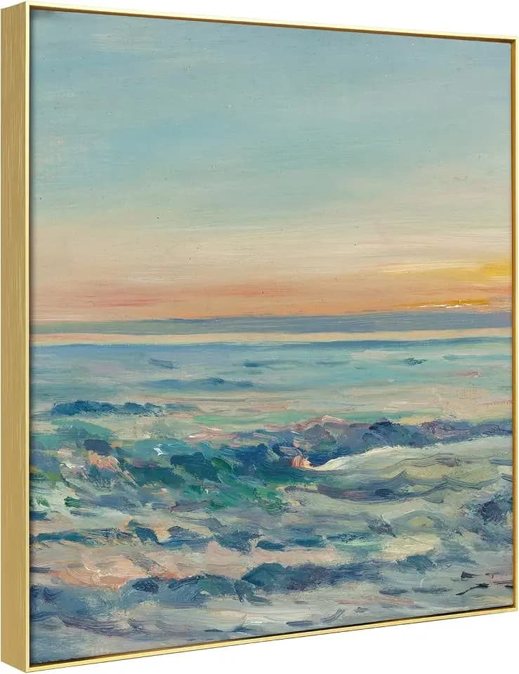 16x24 Floating Frame for Canvas Landscape Paintings,5/6" Deep,Gold