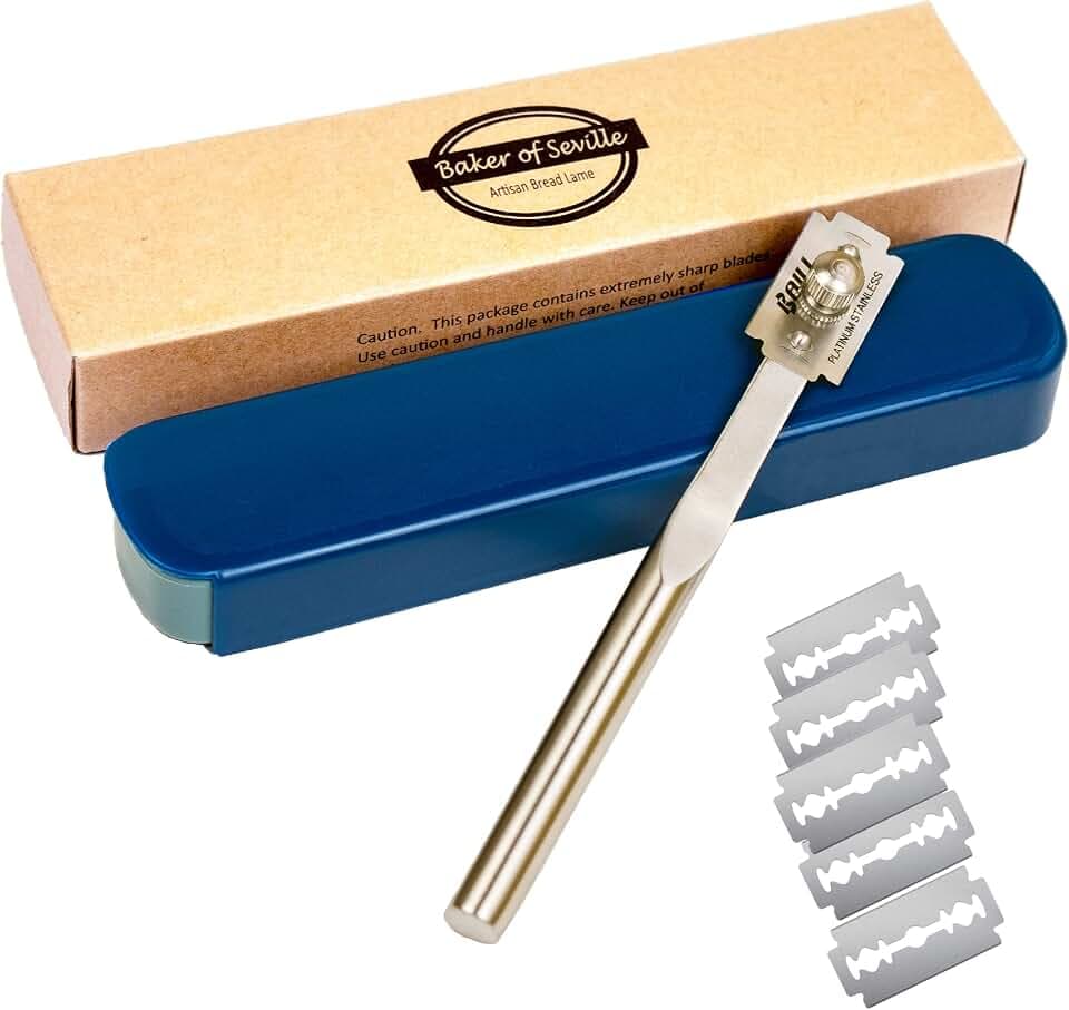 Baker of Seville Bread Lame - Patented 2-in-1 Stainless Scoring Tool