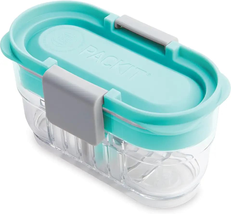 PackIt MOD Mini Bento Food Storage Container, Snack, Mint Green