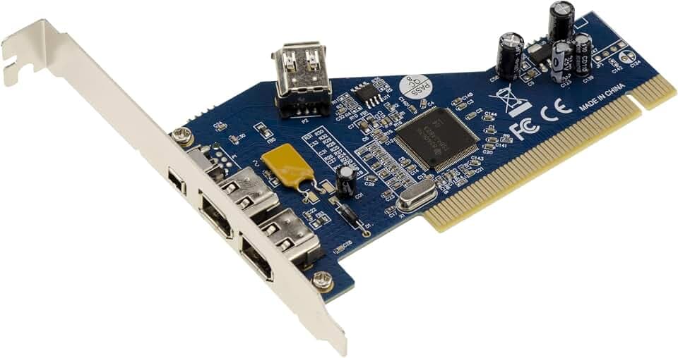 KALEA-INFORMATIQUE PCI-Controller-Karte auf FireWire 400 IEEE1394a 3 Ports mit TI TSB43AB23 Chipsatz.