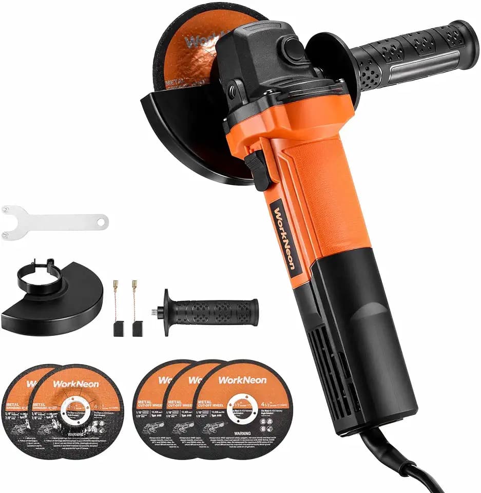 Angle Grinder 4-1/2" 850W Electric Metal Power Grinder Tool Kit