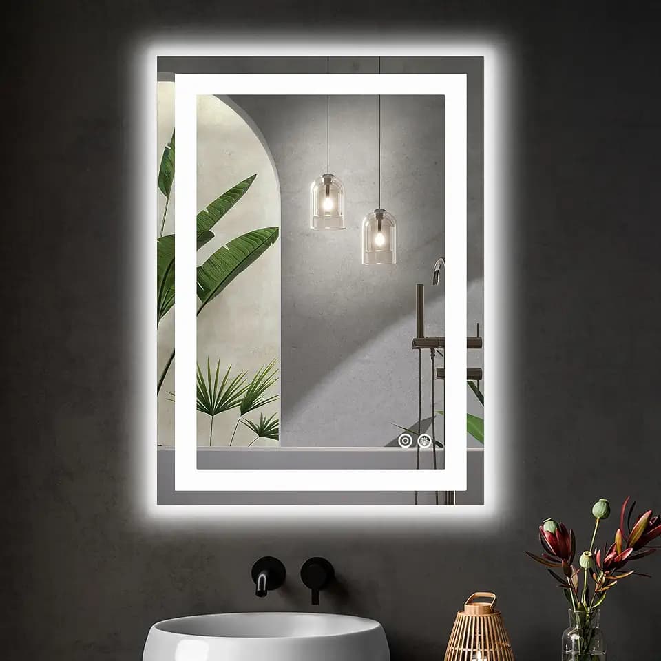 DUMOS 24.1"x32.1" LED Bathroom Mirror, Bathroom Vanity Mirror