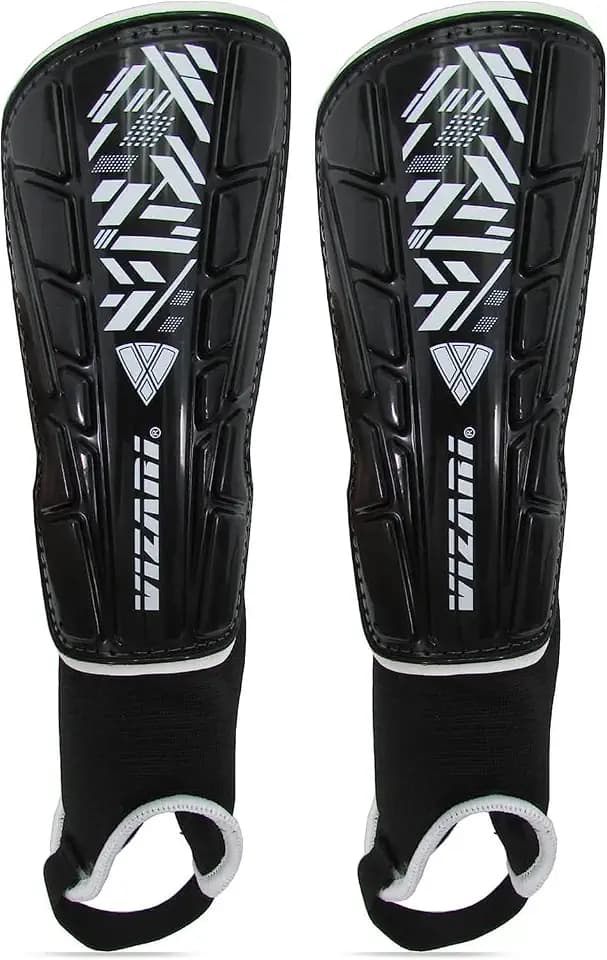 Vizari Malaga Soccer Shin Guards for Kids | Soccer Gear for Boys Girls | Protective Soccer Equipment | Adjustable Straps