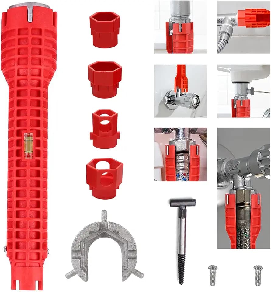 14-in-1 Faucet & Sink Wrench, Multi-Functional Tap Spanner Tool
