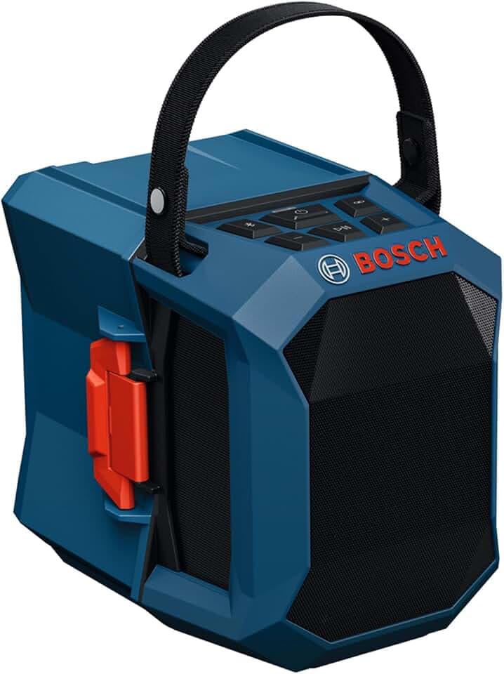 Bosch Professional System Enceinte Bluetooth sans-Fil GPB 18V-1 C (Avec Couvre-Batterie)